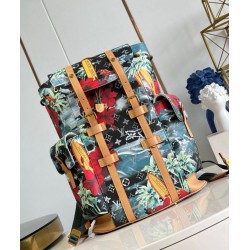Perfette Qualità Repliche Zaino Louis Vuitton Christopher MM Monogram Surfin Canvas M24996 Imitazione