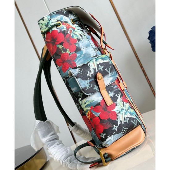 Perfette Qualità Repliche Zaino Louis Vuitton Christopher MM Monogram Surfin Canvas M24996 Imitazione
