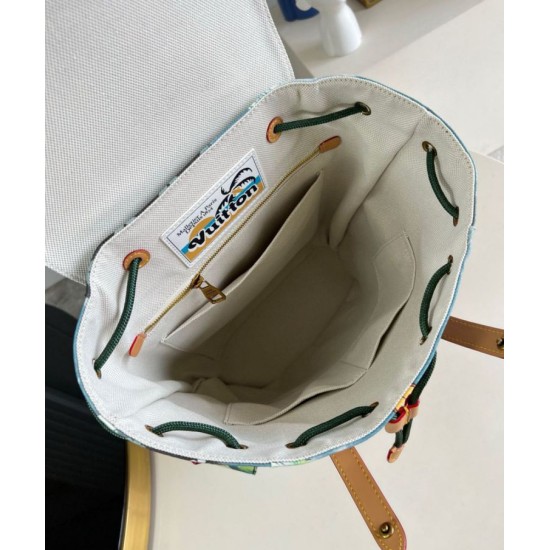 Perfette Qualità Repliche Zaino Louis Vuitton Christopher MM Monogram Surfin Canvas M24996 Imitazione