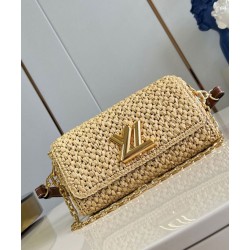 Replica perfetta Louis Vuitton Twist West Borsa Raffia Naturale M25030 Imitazione Outlet Online