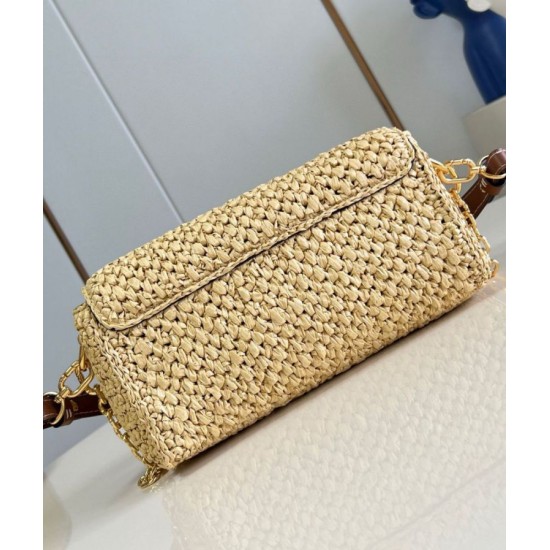 Replica perfetta Louis Vuitton Twist West Borsa Raffia Naturale M25030 Imitazione Outlet Online