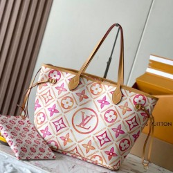 Perfette Qualità Repliche Louis Vuitton Neverfull MM Borsa Monogram Tiles Tela M25317 Imitazione