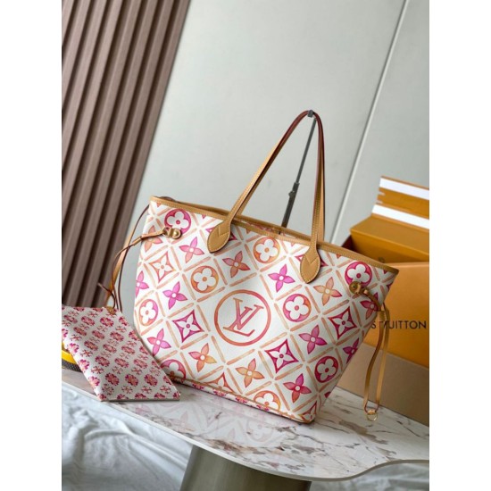 Perfette Qualità Repliche Louis Vuitton Neverfull MM Borsa Monogram Tiles Tela M25317 Imitazione