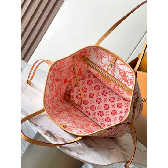 Perfette Qualità Repliche Louis Vuitton Neverfull MM Borsa Monogram Tiles Tela M25317 Imitazione