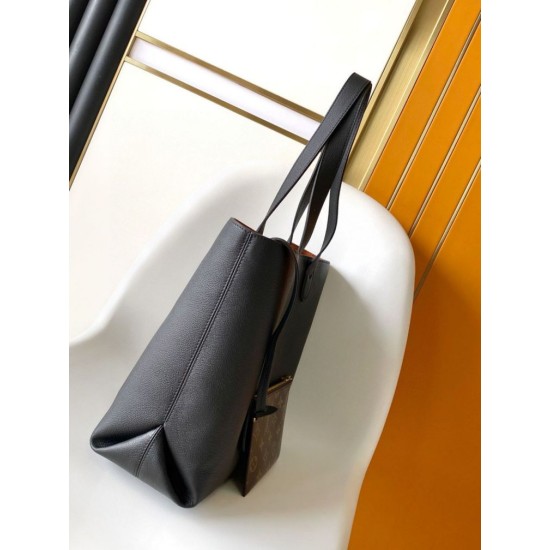 Replica perfetta Louis Vuitton Low Key Cabas MM Borsa Nero M25341 Imitazione Outlet Online