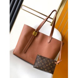 Replica perfetta Borsa Louis Vuitton Low Key Cabas MM Marrone M25342 Imitazione Outlet Online
