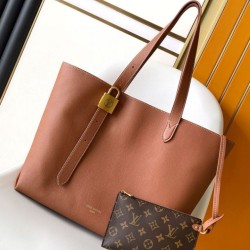 Replica perfetta Borsa Louis Vuitton Low Key Cabas MM Marrone M25342 Imitazione Outlet Online