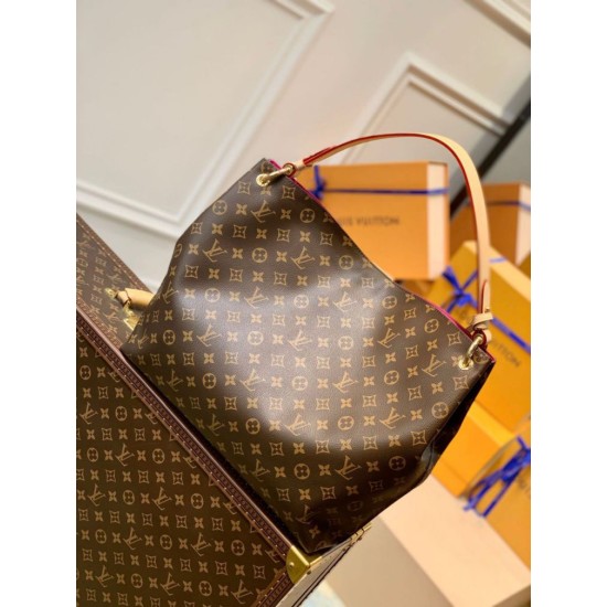 Migliore Repliche Louis Vuitton Graceful MM Borsa Monogram Canvas M43703 Economiche Outlet Online