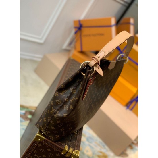 Miglior Falso Louis Vuitton Graceful MM Borsa Monogram Canvas M43704 Economiche Premium