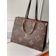 Replica perfetta Borsa Louis Vuitton OnTheGo GM gigante Monogram Reverse Canvas M45320 Imitazione Outlet Online
