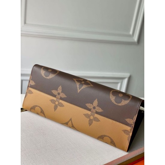 Replica perfetta Borsa Louis Vuitton OnTheGo GM gigante Monogram Reverse Canvas M45320 Imitazione Outlet Online