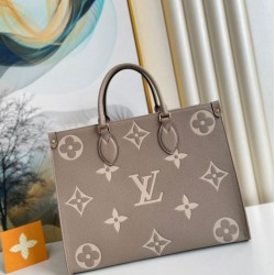 Replica perfetta Louis Vuitton OnTheGo MM Borsa Bicolor Empreinte M45494 Imitazione Outlet Online