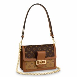 Migliore Repliche Borsa Louis Vuitton Dauphine MM Monogram Reverse Canvas M45958 Economiche Outlet Online