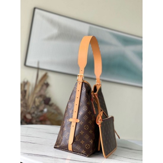 Replica perfetta Louis Vuitton CarryAll MM Borsa Monogram Canvas M46197 Imitazione Outlet Online
