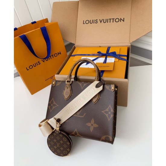Louis Vuitton OnTheGo PM Borsa Monogram Reverse Canvas M46373 Replica originale di alta qualità Migliore Repliche Louis Vuitton OnTheGo PM Borsa Monogram Reverse Canvas M46373 Economiche Outlet Online