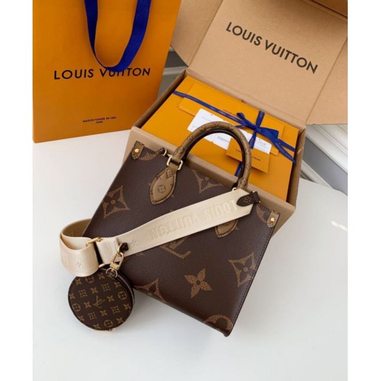 Louis Vuitton OnTheGo PM Borsa Monogram Reverse Canvas M46373 Replica originale di alta qualità Migliore Repliche Louis Vuitton OnTheGo PM Borsa Monogram Reverse Canvas M46373 Economiche Outlet Online