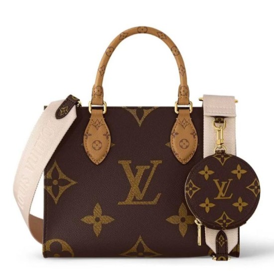 Louis Vuitton OnTheGo PM Borsa Monogram Reverse Canvas M46373 Replica originale di alta qualità Migliore Repliche Louis Vuitton OnTheGo PM Borsa Monogram Reverse Canvas M46373 Economiche Outlet Online