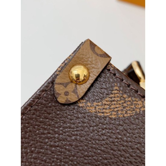 Louis Vuitton OnTheGo PM Borsa Monogram Reverse Canvas M46373 Replica originale di alta qualità Migliore Repliche Louis Vuitton OnTheGo PM Borsa Monogram Reverse Canvas M46373 Economiche Outlet Online