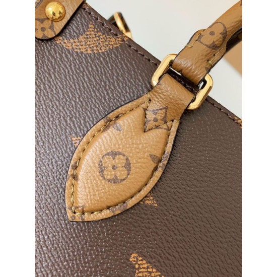 Louis Vuitton OnTheGo PM Borsa Monogram Reverse Canvas M46373 Replica originale di alta qualità Migliore Repliche Louis Vuitton OnTheGo PM Borsa Monogram Reverse Canvas M46373 Economiche Outlet Online