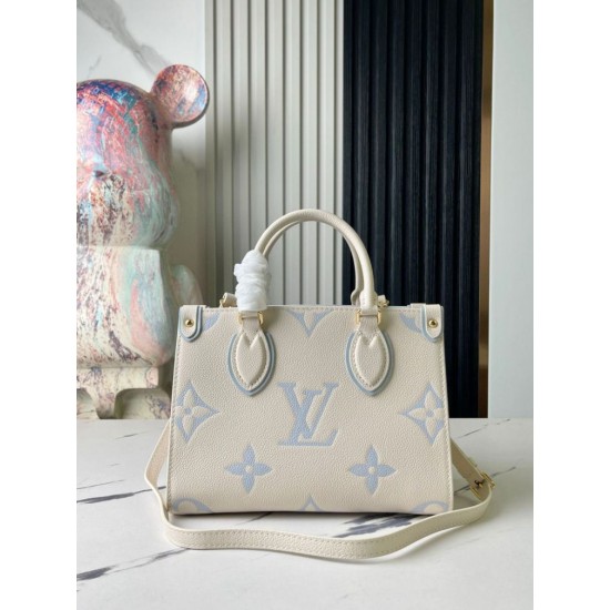 Miglior Falso Louis Vuitton Onthego PM Borsa Bicolor Monogram Empreinte M46833 Economiche Premium