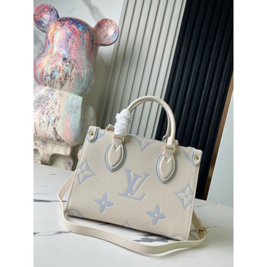 Miglior Falso Louis Vuitton Onthego PM Borsa Bicolor Monogram Empreinte M46833 Economiche Premium
