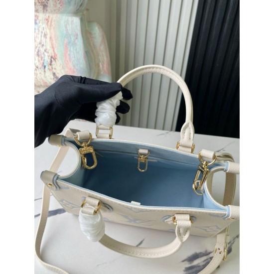 Miglior Falso Louis Vuitton Onthego PM Borsa Bicolor Monogram Empreinte M46833 Economiche Premium