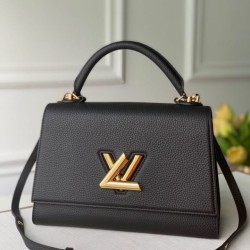 Miglior Falso Borsa Louis Vuitton Twist One Handle nera M57090 Economiche Premium