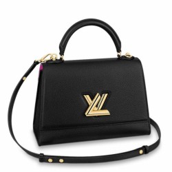 Miglior Falso Borsa Louis Vuitton Twist One Handle nera M57090 Economiche Premium