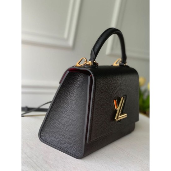 Miglior Falso Borsa Louis Vuitton Twist One Handle nera M57090 Economiche Premium