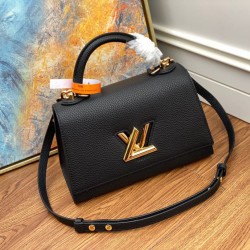 Miglior Falso Louis Vuitton Twist One Handle PM Borsa Nero M57093 Economiche Premium