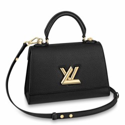 Miglior Falso Louis Vuitton Twist One Handle PM Borsa Nero M57093 Economiche Premium