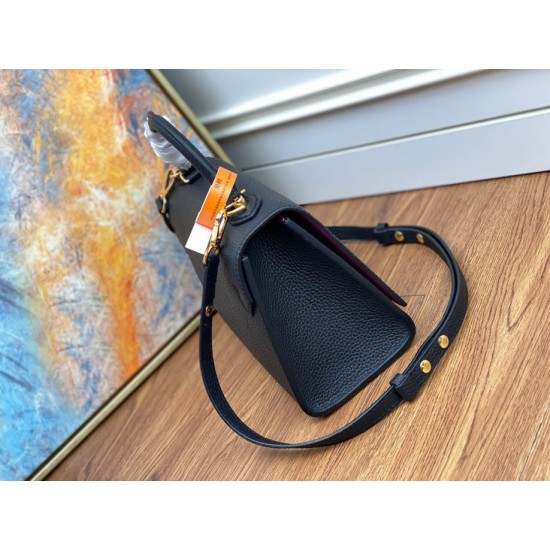 Miglior Falso Louis Vuitton Twist One Handle PM Borsa Nero M57093 Economiche Premium