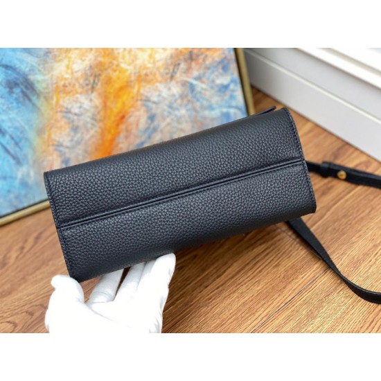 Miglior Falso Louis Vuitton Twist One Handle PM Borsa Nero M57093 Economiche Premium