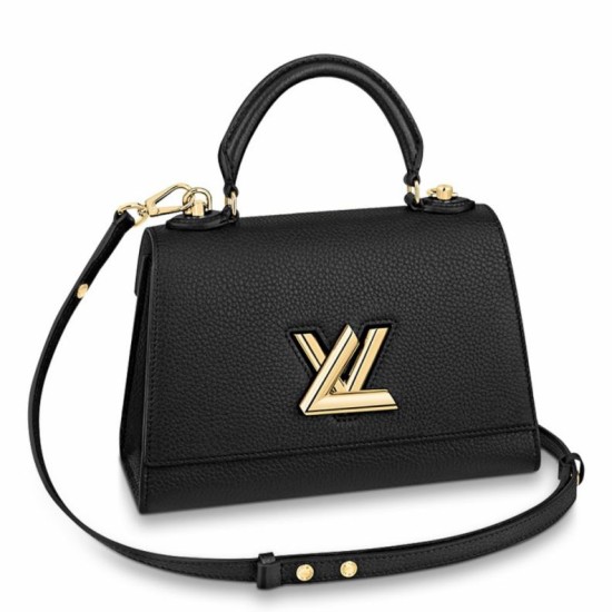 Miglior Falso Louis Vuitton Twist One Handle PM Borsa Nero M57093 Economiche Premium