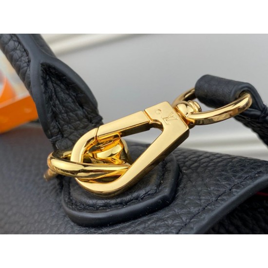Miglior Falso Louis Vuitton Twist One Handle PM Borsa Nero M57093 Economiche Premium