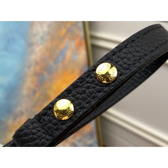 Miglior Falso Louis Vuitton Twist One Handle PM Borsa Nero M57093 Economiche Premium