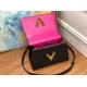 Miglior Falso Louis Vuitton Twist One Handle PM Borsa Nero M57093 Economiche Premium