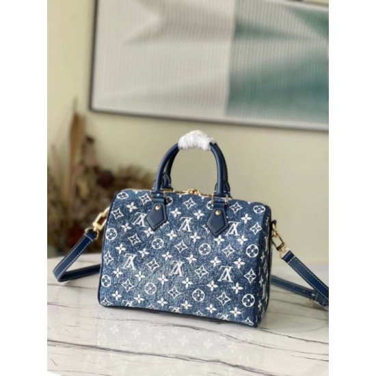 Migliore Repliche Louis Vuitton Speedy Bandouliere 25 Borsa Monogram Denim M59609 Economiche Outlet Online