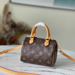 Replica perfetta Louis Vuitton Nano Speedy Borsa Monogram Canvas M81085 Imitazione Outlet Online