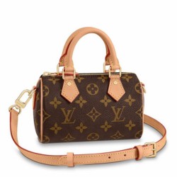 Replica perfetta Louis Vuitton Nano Speedy Borsa Monogram Canvas M81085 Imitazione Outlet Online
