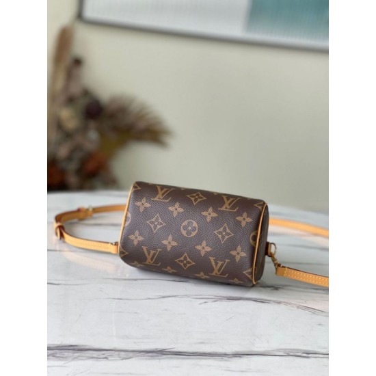 Replica perfetta Louis Vuitton Nano Speedy Borsa Monogram Canvas M81085 Imitazione Outlet Online