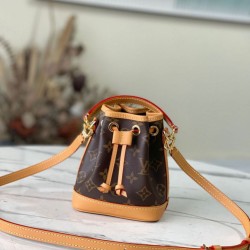Replica perfetta Louis Vuitton Nano Noe Borsa Monogram Canvas M81266 Imitazione Outlet Online