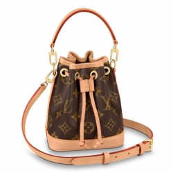 Replica perfetta Louis Vuitton Nano Noe Borsa Monogram Canvas M81266 Imitazione Outlet Online