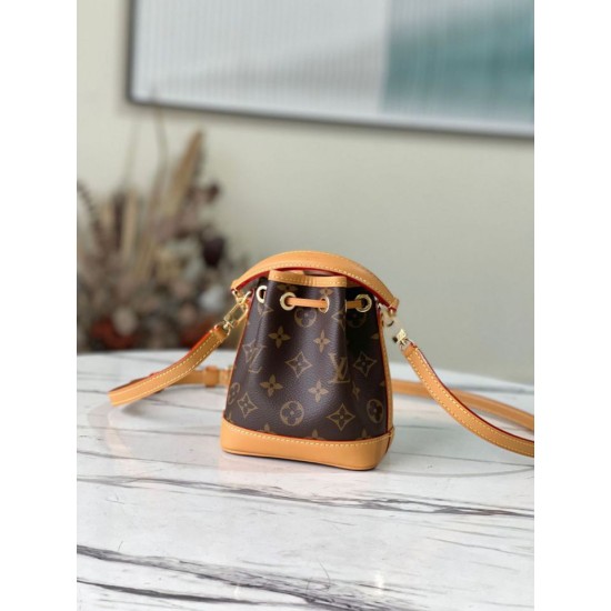 Replica perfetta Louis Vuitton Nano Noe Borsa Monogram Canvas M81266 Imitazione Outlet Online