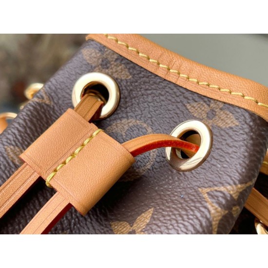 Replica perfetta Louis Vuitton Nano Noe Borsa Monogram Canvas M81266 Imitazione Outlet Online