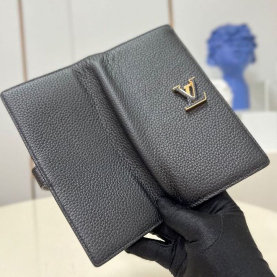 Miglior Falso Louis Vuitton LV Vertical Portafoglio Taurillon M81330 Economiche Premium