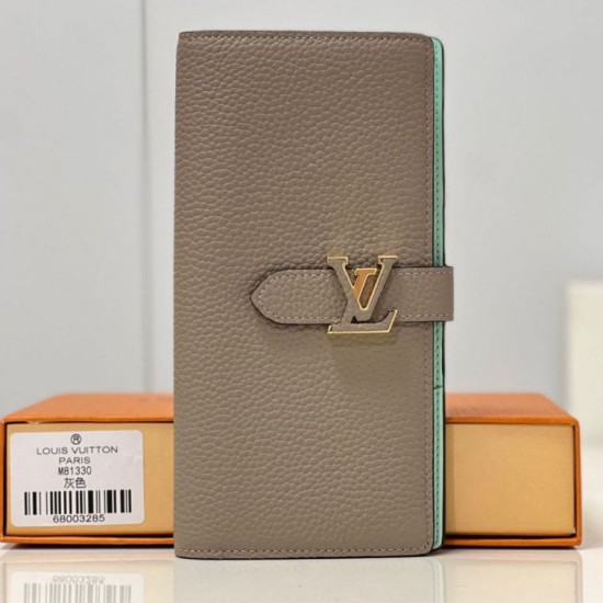 Migliore Repliche Portafoglio verticale Louis Vuitton LV Taurillon M81367 Economiche Outlet Online