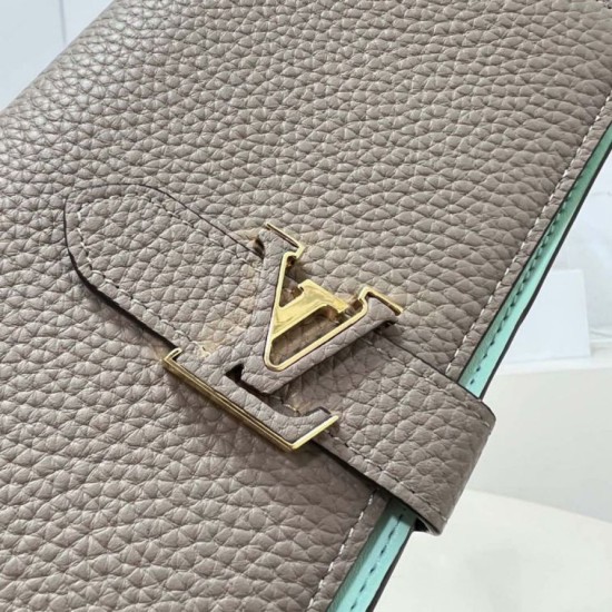 Migliore Repliche Portafoglio verticale Louis Vuitton LV Taurillon M81367 Economiche Outlet Online