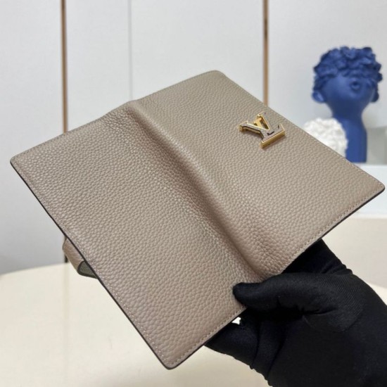 Migliore Repliche Portafoglio verticale Louis Vuitton LV Taurillon M81367 Economiche Outlet Online