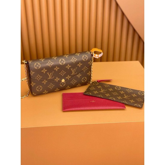Miglior Falso Louis Vuitton Felicie Pochette Monogram Canvas M81896 Economiche Premium